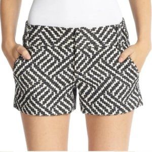 Alice + Olivia | Cady Woven Geometric Shorts | Size 8